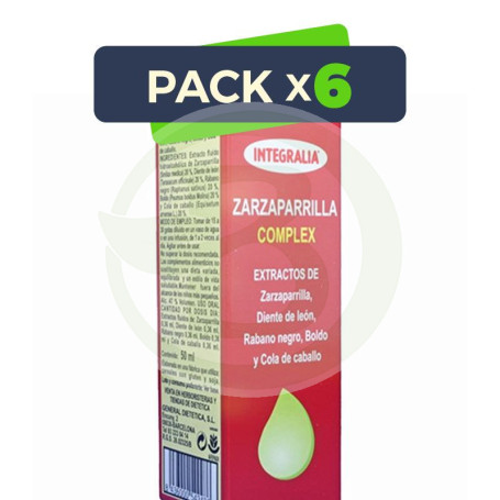 Pack 6x Zarzaparrilla Complex 50Ml. Integralia