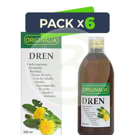 Pack 6x Dren Originalia 500Ml. Integralia