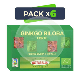 Pack 6x Ginkgo Biloba Forte Eco 60 Cápsulas Integralia