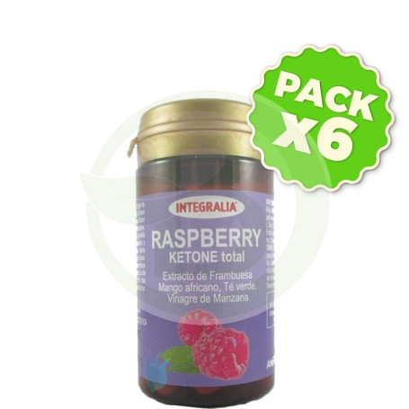 Pack 6x Raspberry Ketone Total 60 Cápsulas Integralia