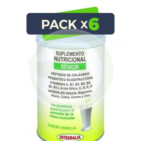 Pack 6x Suplemento Nutricional Senior 340Gr. Integralia