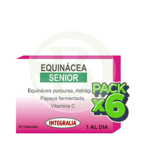 Pack 6x Equinacea Senior 30 Cápsulas Integralia