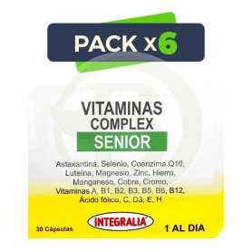 Pack 6x Vitaminas Complex Senior 30 Cápsulas Integralia