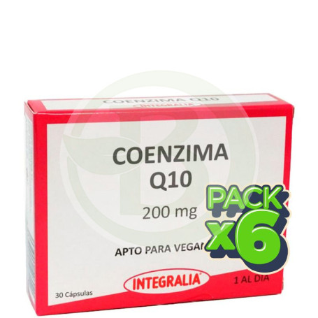 Pack 6x Coenzima Q10 200Mg 30 Capsulas Integralia