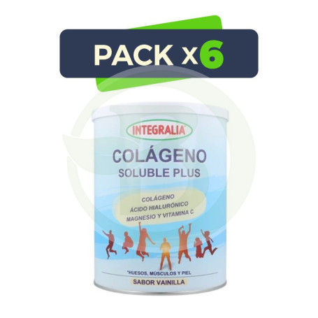 Pack 6x Colageno Soluble Plus Sabor Vainilla Integralia