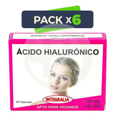 Pack 6x Ácido Hialurónico 30 Cápsulas Integralia