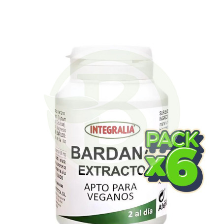 Pack 6x Extracto De Bardana 60 Cápsulas Integralia