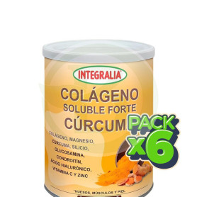 Pack 6x Colágeno Soluble Forte Cúrcuma 300G Integralia