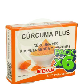 Pack 6x Cúrcuma Plus 30 Cápsulas Integralia