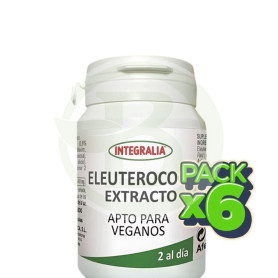 Pack 6x Extracto De Eleuterococo 60 Cápsulas Integralia