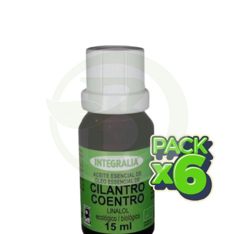 Pack 6x Aceite Esencial De Cilantro Eco 15Ml Integralia