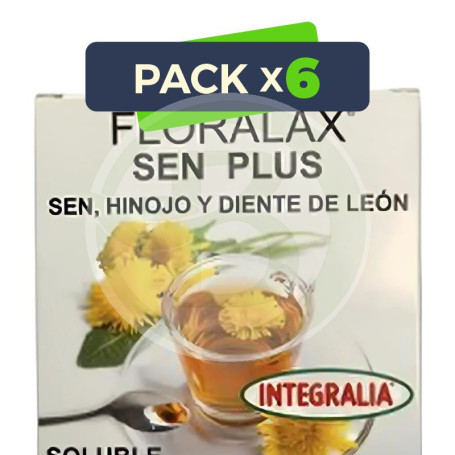 Pack 6x Floralax Sen Plus Soluble 15 Sobres Integralia