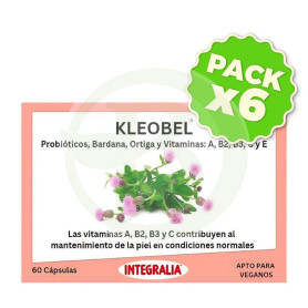 Pack 6x Kleobel con Probióticos 60 Cápsulas Integralia