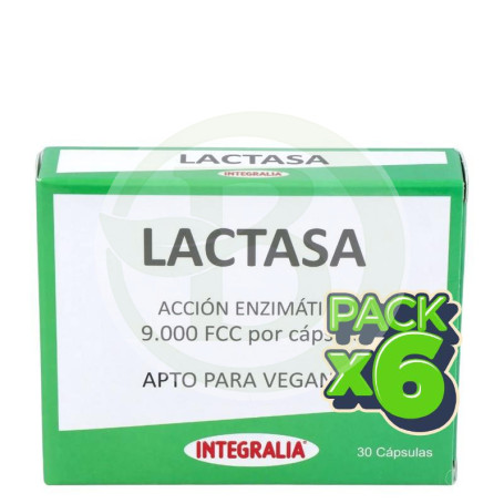 Pack 6x Lactasa 30 Cápsulas Integralia