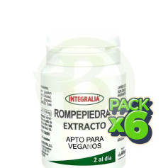 Pack 6x Extracto De Rompepiedra 60 Cápsulas Integralia