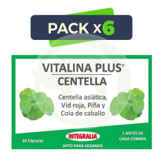 Pack 6x Vitalina Plus Centella 60 Cápsulas Integralia