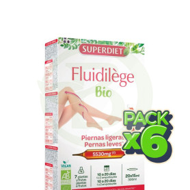 Pack 6x Fluidilege Bio 20 Ampollas Superdiet