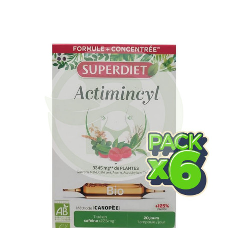 Pack 6x Actimincyl Bio Formula + Concentrada 20 Ampollas Superdiet