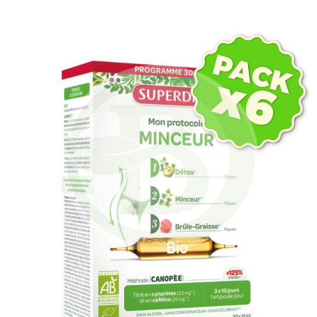 Pack 6x Protocolo De Adelgazamiento Bio 3 Fases 30 X 10Ml Superdiet