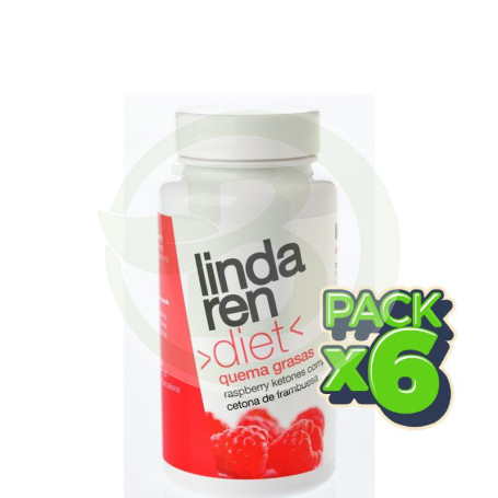 Pack 6x Cetona de Frambuesa 60 Cápsulas Lindaren Diet