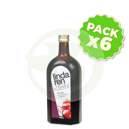 Pack 6x Drenaje 650Ml. Lindaren Diet