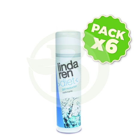 Pack 6x Gel Reductor Reafirmante 200Ml. Linda Ren Diet