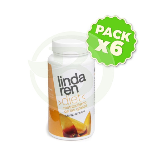 Pack 6x Mango Africano 60 Cápsulas Lindaren Diet