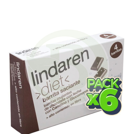 Pack 6x Barritas Saciantes 4X20g Lindaren Diet