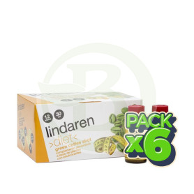 Pack 6x Lindaren Green Coffee Shot 12 Viales Artesania Agricola
