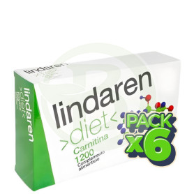 Pack 6x Carnitina 1200 20 Ampollas Lindaren Diet