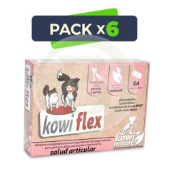 Pack 6x Kowi Flex, 60 Comprimidos Kowi Nature