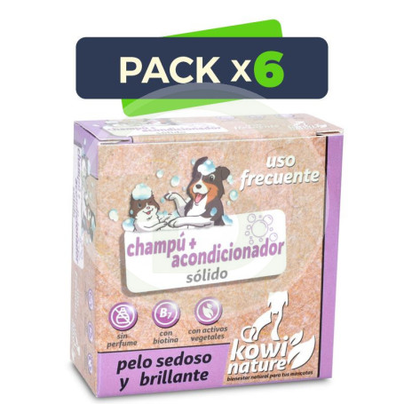 Pack 6x Kowi Champú + Acondiconador Sólido, 70 Gr Kowi Nature