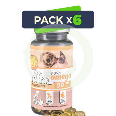 Pack 6x Kowi Omega 90 Perlas Kowi Nature
