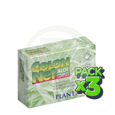 Pack 3x Colon Net Aloe Complex 30 Cápsulas Plantis