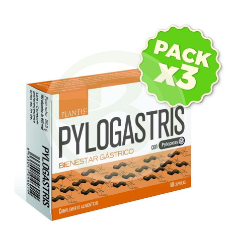 Pack 3x Pylogastris 90 Cápsulas Plantis