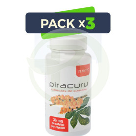 Pack 3x Guaraná Piracuru 60 Cápsulas Plantis