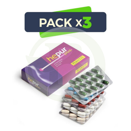 Pack 3x Hepur Plus 90 Cápsulas Plantis