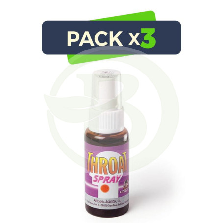 Pack 3x Throat Spray 30Ml. Artesanía Agrícola