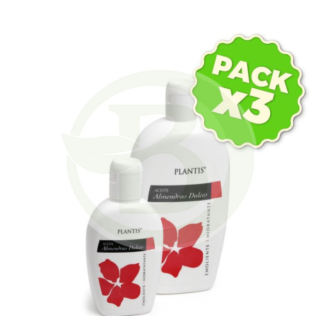 Pack 3x Aceite de Almendras Dulces 500Ml. Plantis