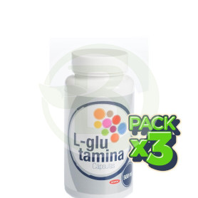 Pack 3x Glutamina 60 Cápsulas Artesanía Agrícola