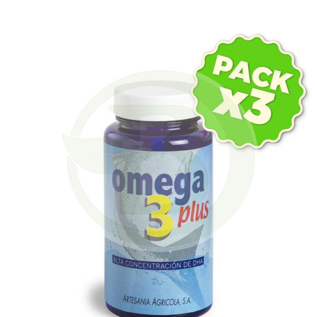 Pack 3x Omega 3 Plus 90 Cápsulas Artesanía Agrícola
