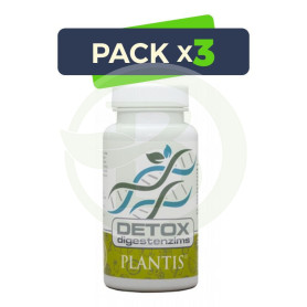 Pack 3x Digestenzims Detox 60 Cápsulas Plantis