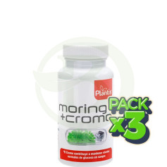 Pack 3x Moringa + Cromo 60 Cápsulas Plantis