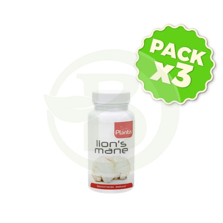 Pack 3x Melena De Leon 60 Capsulas Plantis