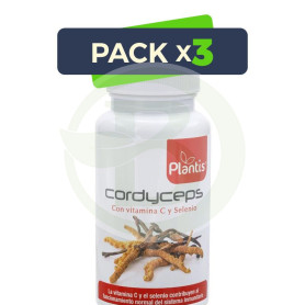 Pack 3x Cordyceps 60 Cápsulas Plantis