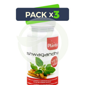 Pack 3x Ashwagandha 60 Cápsulas Plantis