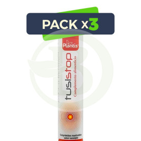 Pack 3x Tusistop 20 Comprimidos Masticables Plantis