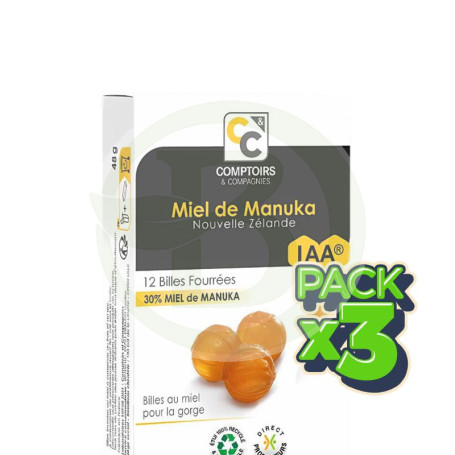 Pack 3x Caramelos Rellenos De Miel De Manuka Comptoirs & Compagnies