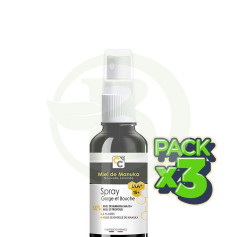 Pack 3x Spray De Garganta con Miel De Manuka 25Ml Comptoirs & Compagnies