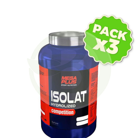 Pack 3x Isolat Hidro Competition Cookie 2Kg. Megaplus